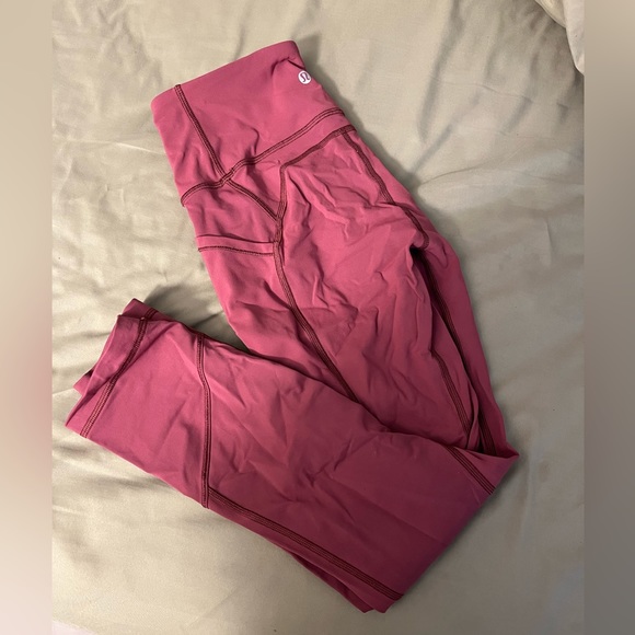 Pink Lululemon Leggings - Picture 1 of 4